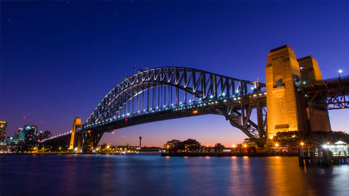 pont-harbour-de-nuit-sydney