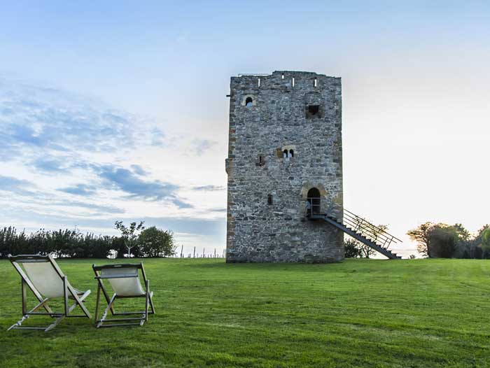 Jardin et tour médiévale de l'hôtel Torre de Villademoros