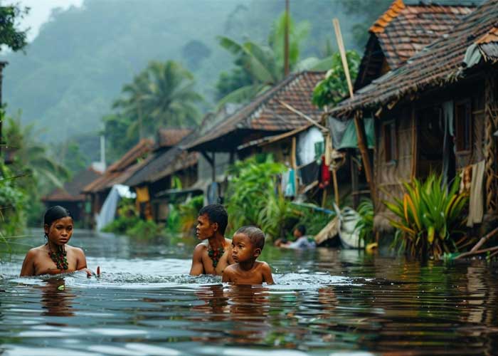 village-dans-leau-indonesie
