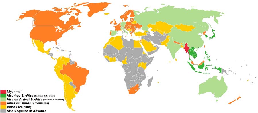 visa-obligatoire-myanmar-carte